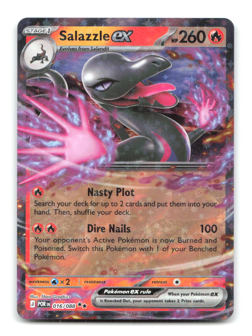 Salazzle ex 016/088 Double Rare Perfect Order Pokemon Holo Near Mint