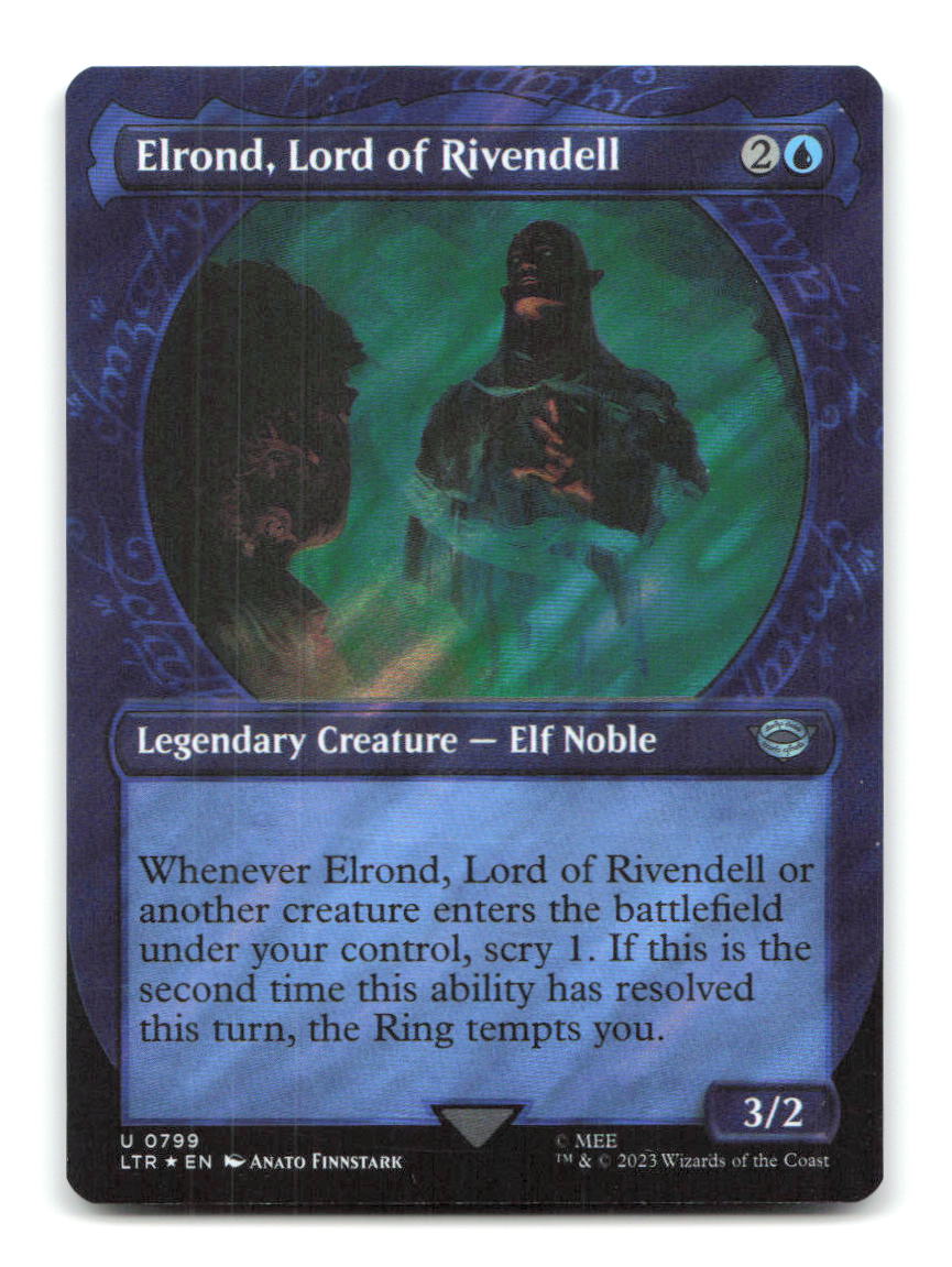 Elrond, Lord of Rivendell (Showcase)(Surge Foil) 799 LTR Magic: The Gathering NM