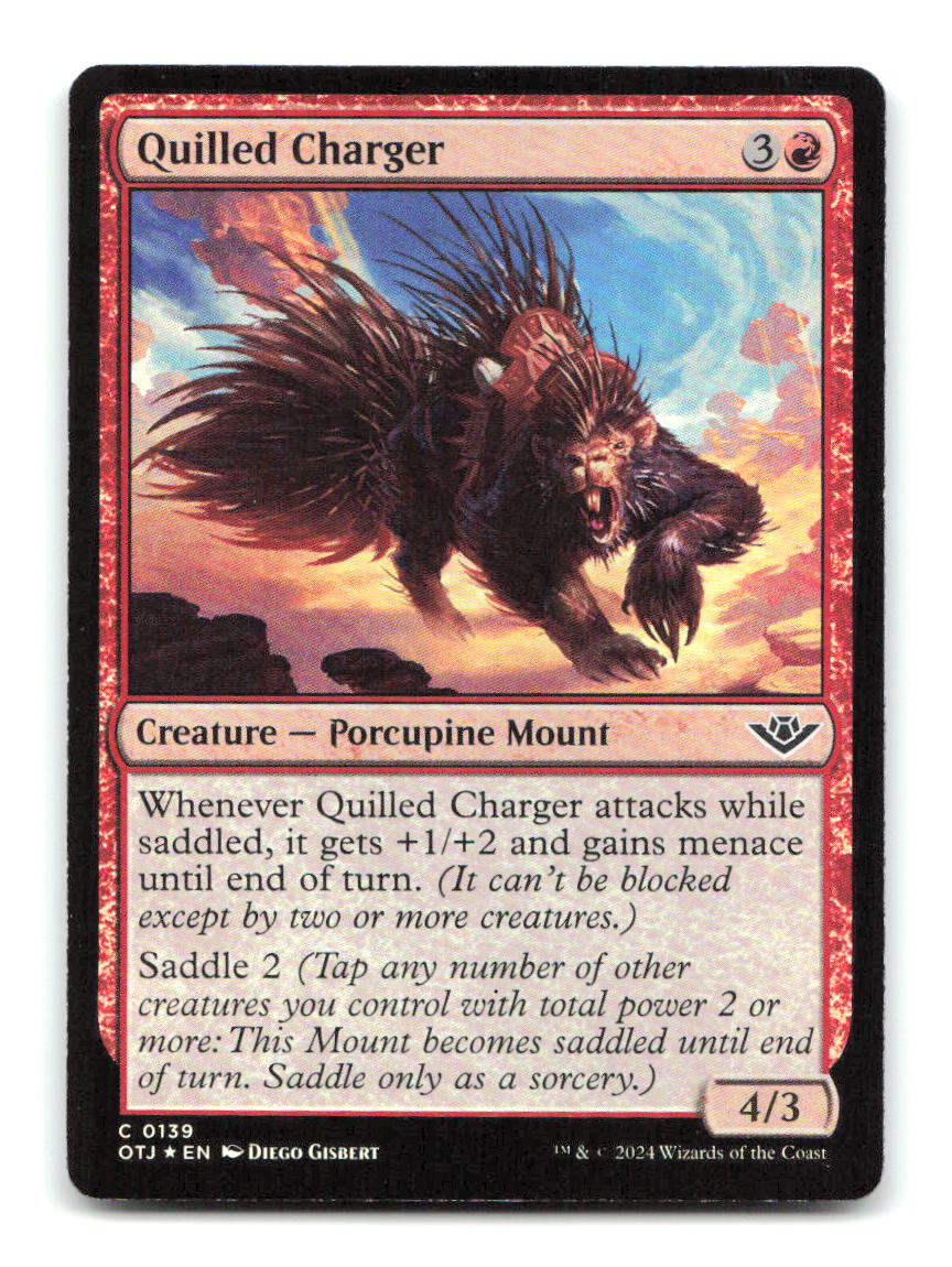 Quilled Charger 139 OTJ Magic: The Gathering Foil NM