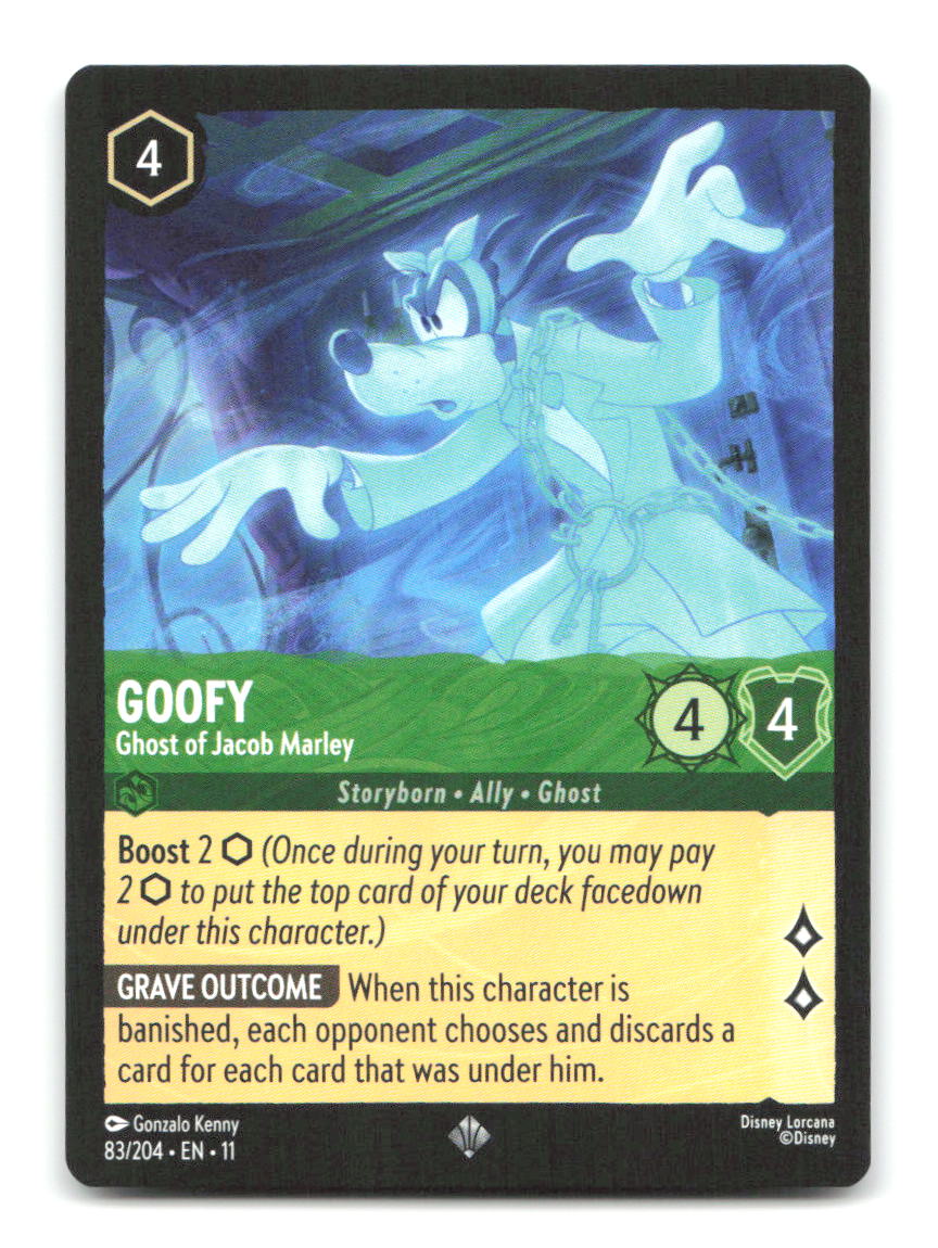 Goofy - Ghost of Jacob Marley 83/204 11 Lorcana NM