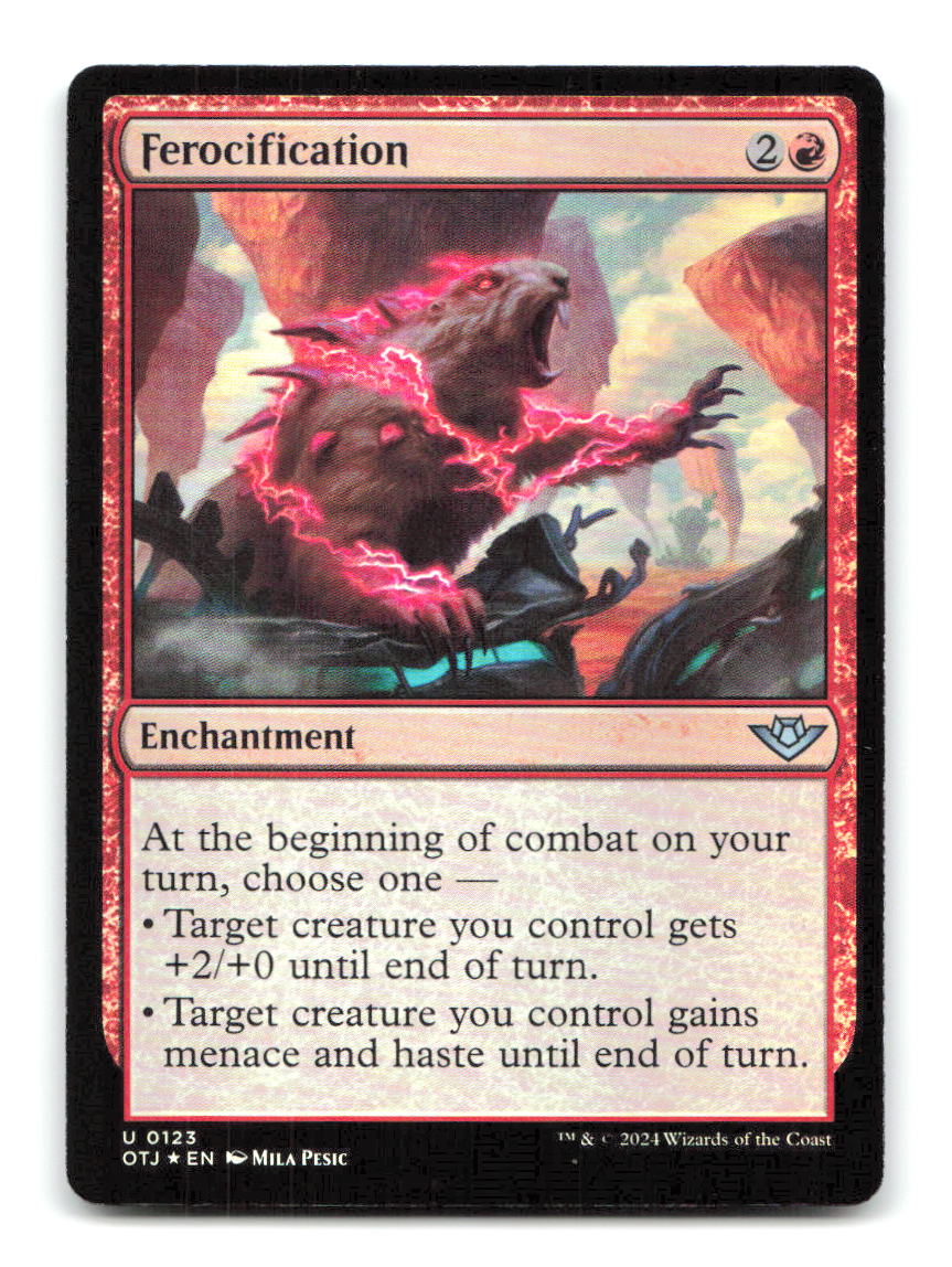 Ferocification 123 OTJ Magic: The Gathering Foil NM