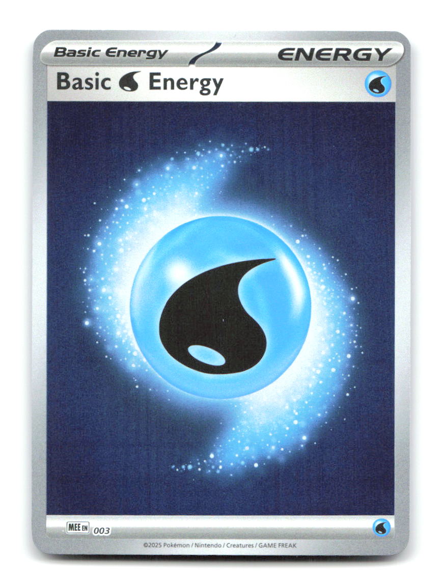 Basic Water Energy - 003 3 Mega Evolution Energies Pokemon Reverse Holo NM