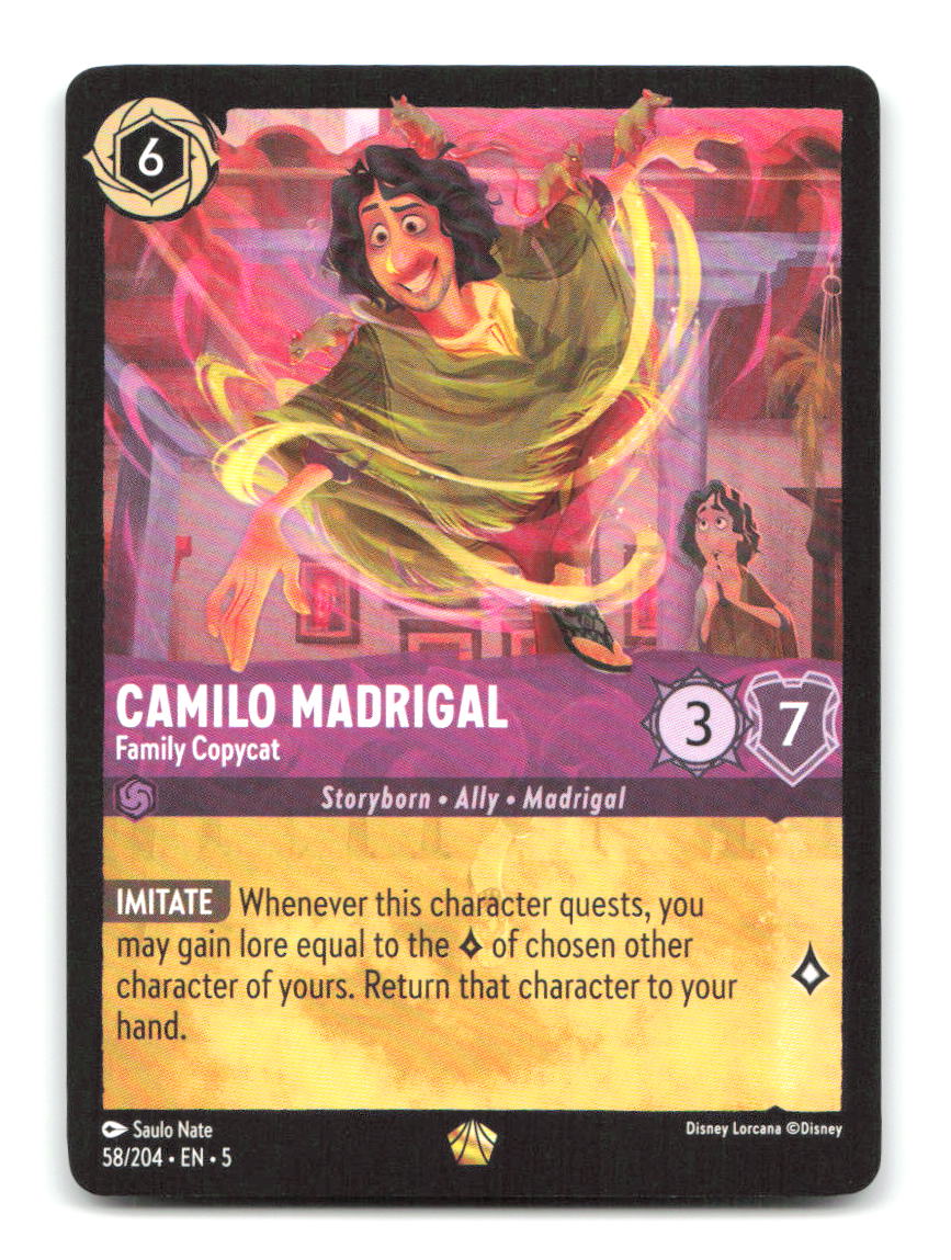 Camilo Madrigal - Family Copycat 58/204 5 Lorcana NM
