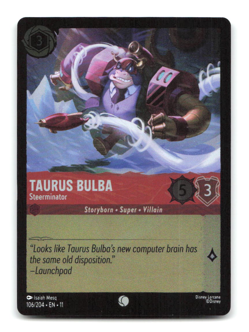 Taurus Bulba - Steerminator 106/204 11 Lorcana Cold Foil NM