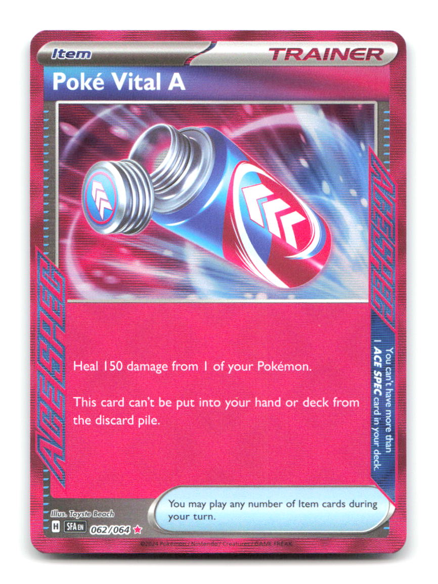 Poke Vital A 062/064 SFA Pokemon Holo NM