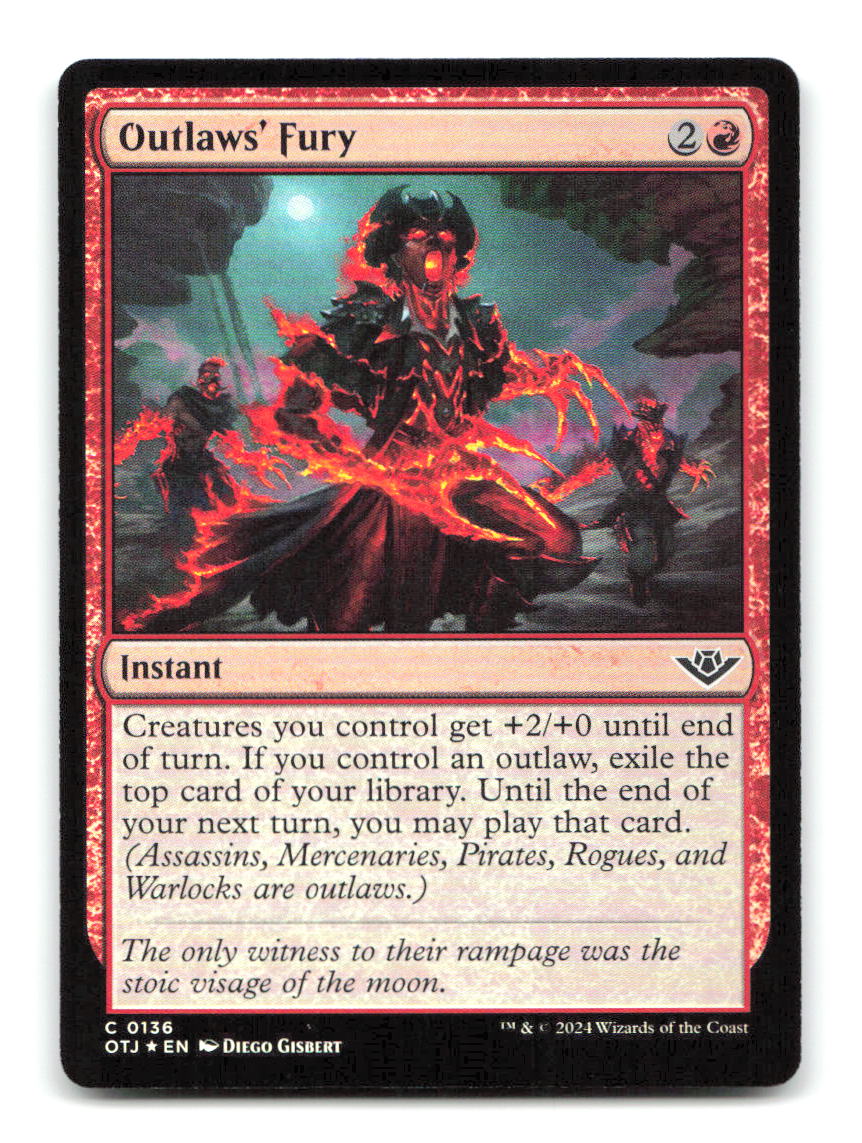 Outlaws' Fury 136 OTJ Magic: The Gathering Foil NM