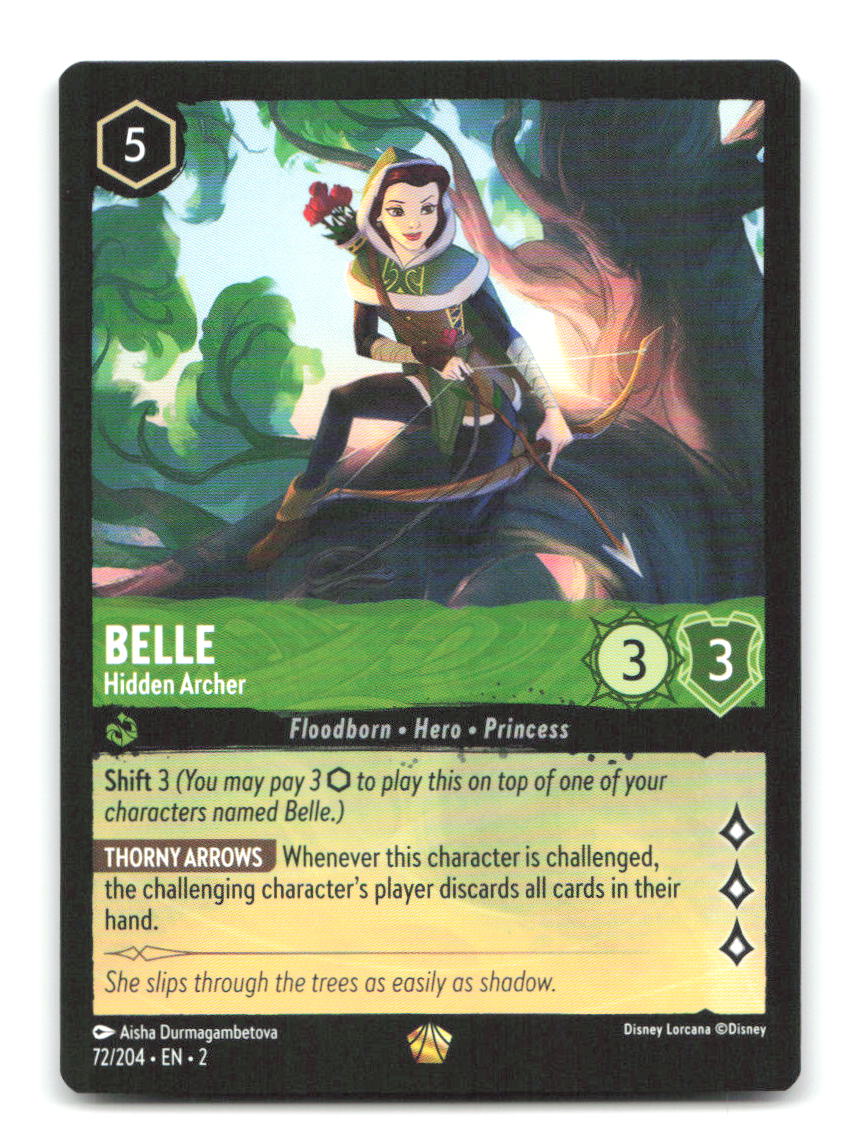 Belle - Hidden Archer 72/204 2 Lorcana NM