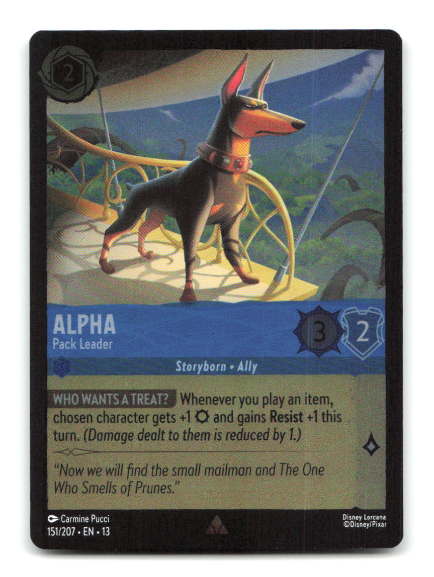 Alpha - Pack Leader 151/204 13 Lorcana Cold Foil NM