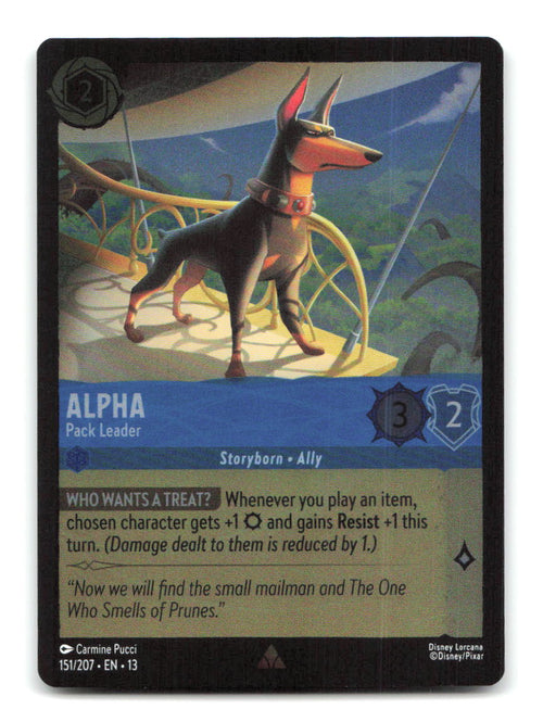 Alpha - Pack Leader 151/204 13 Lorcana Cold Foil NM
