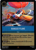 Ranger Plane 167/204 Rare Wilds Unknown Lorcana Cold Foil Near Mint