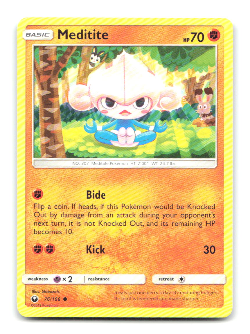 Meditite 76/168 Common Celestial Storm Pokemon Near Mint