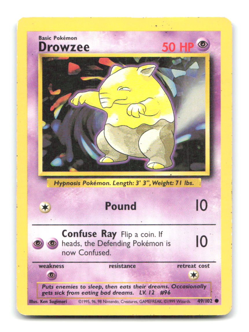 Drowzee 49/102 BS Pokemon HP