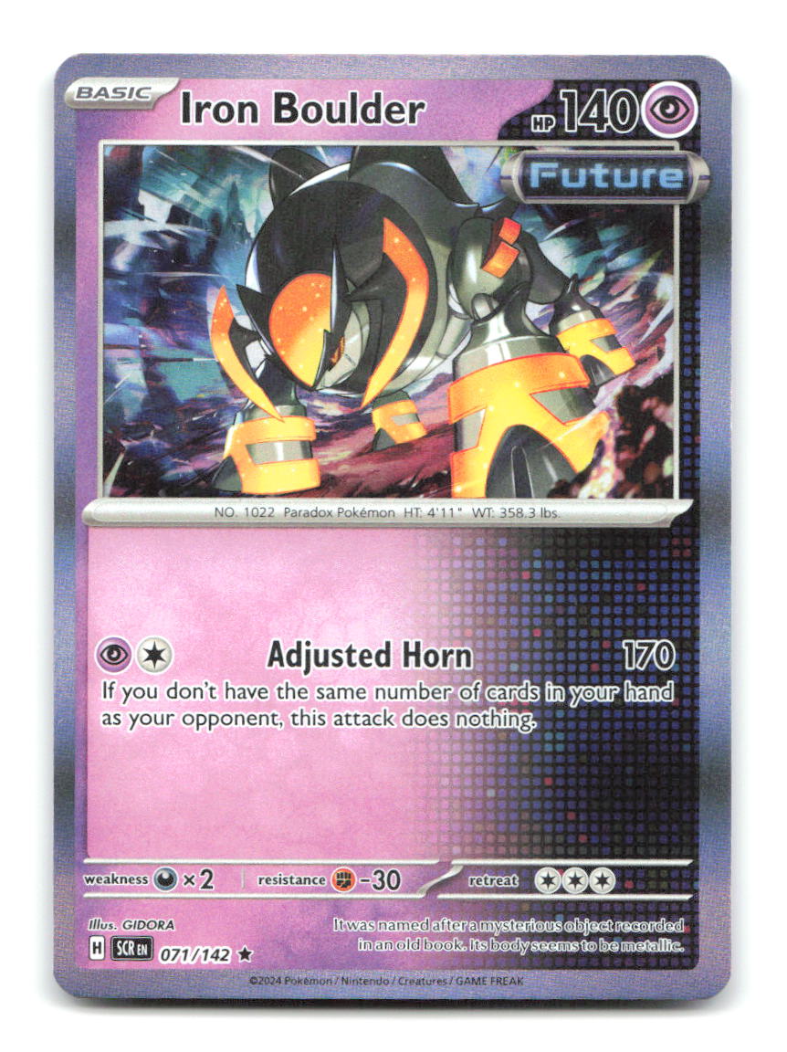 Iron Boulder 071/142 SCR Pokemon Holo NM