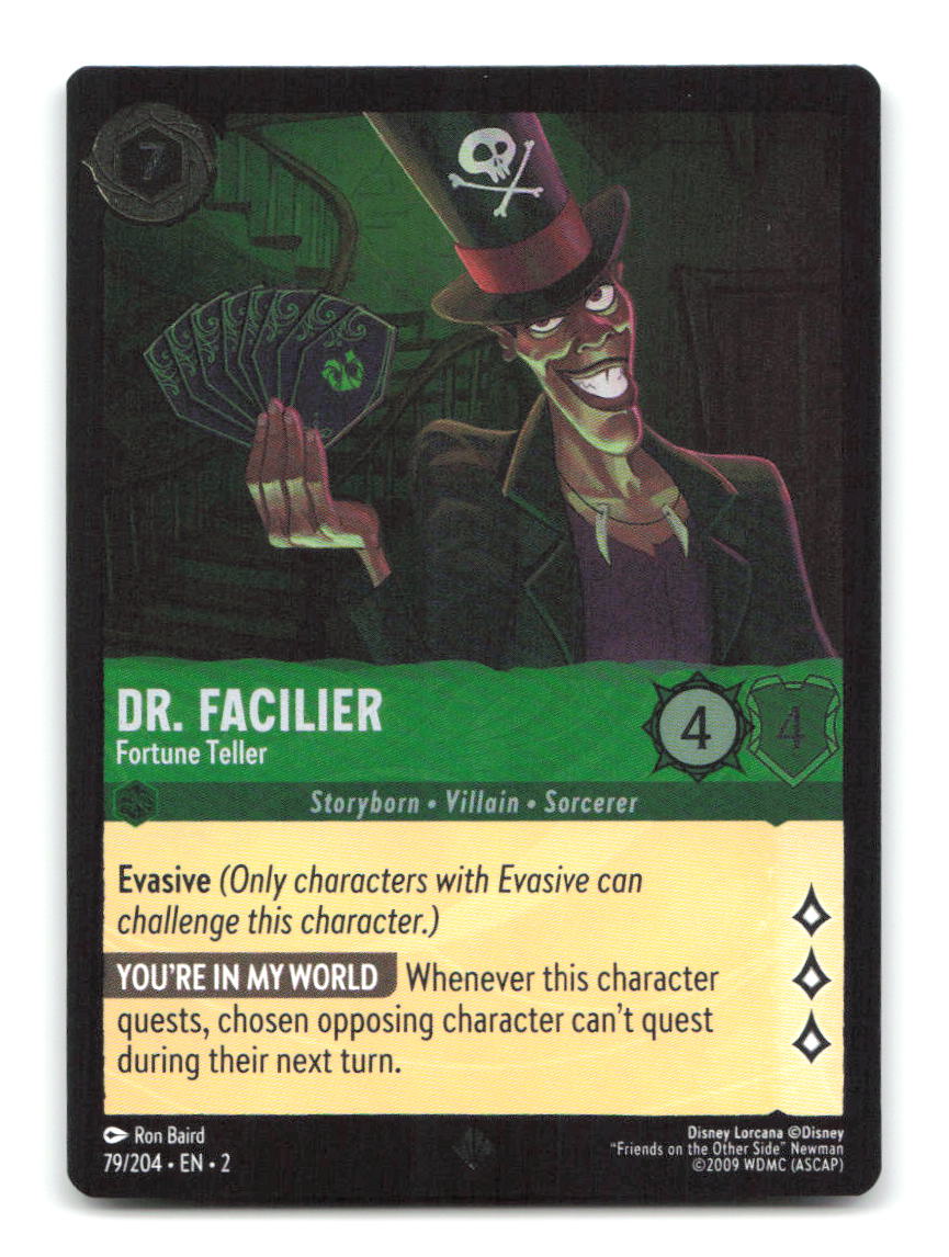 Dr. Facilier - Fortune Teller 79/204 2 Lorcana Cold Foil NM
