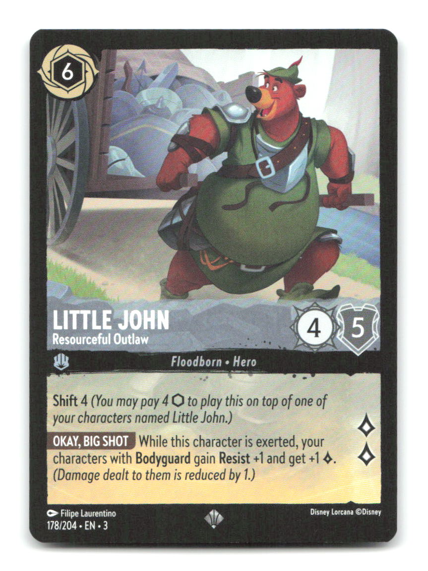 Little John - Resourceful Outlaw 178/204 3 Lorcana NM