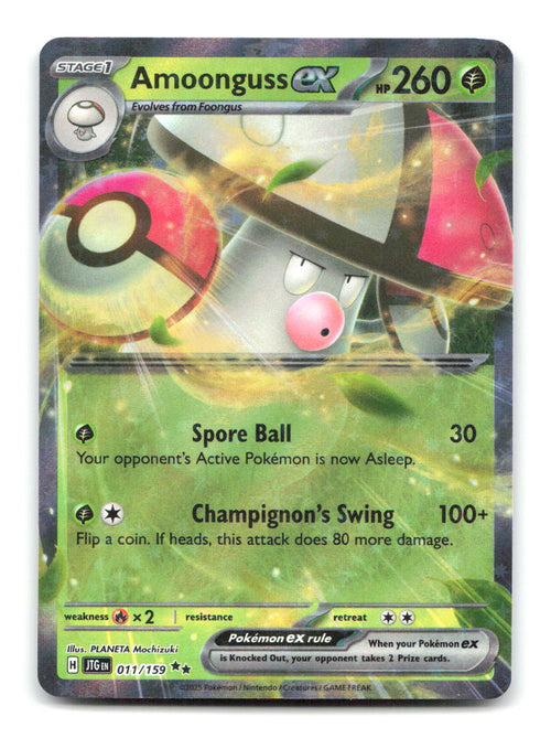Amoonguss ex 011/159 Double Rare Journey Together Pokemon Holo Near Mint
