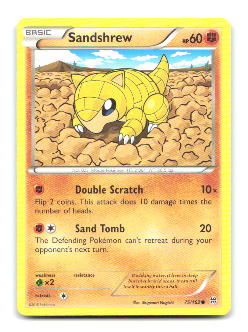 Sandshrew 75/162 BKT Pokemon LP