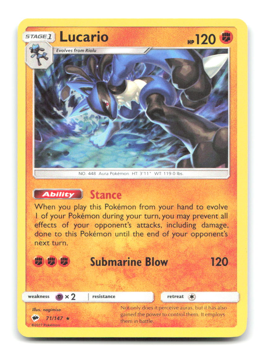 Lucario 71/147 BUS Pokemon Holo LP