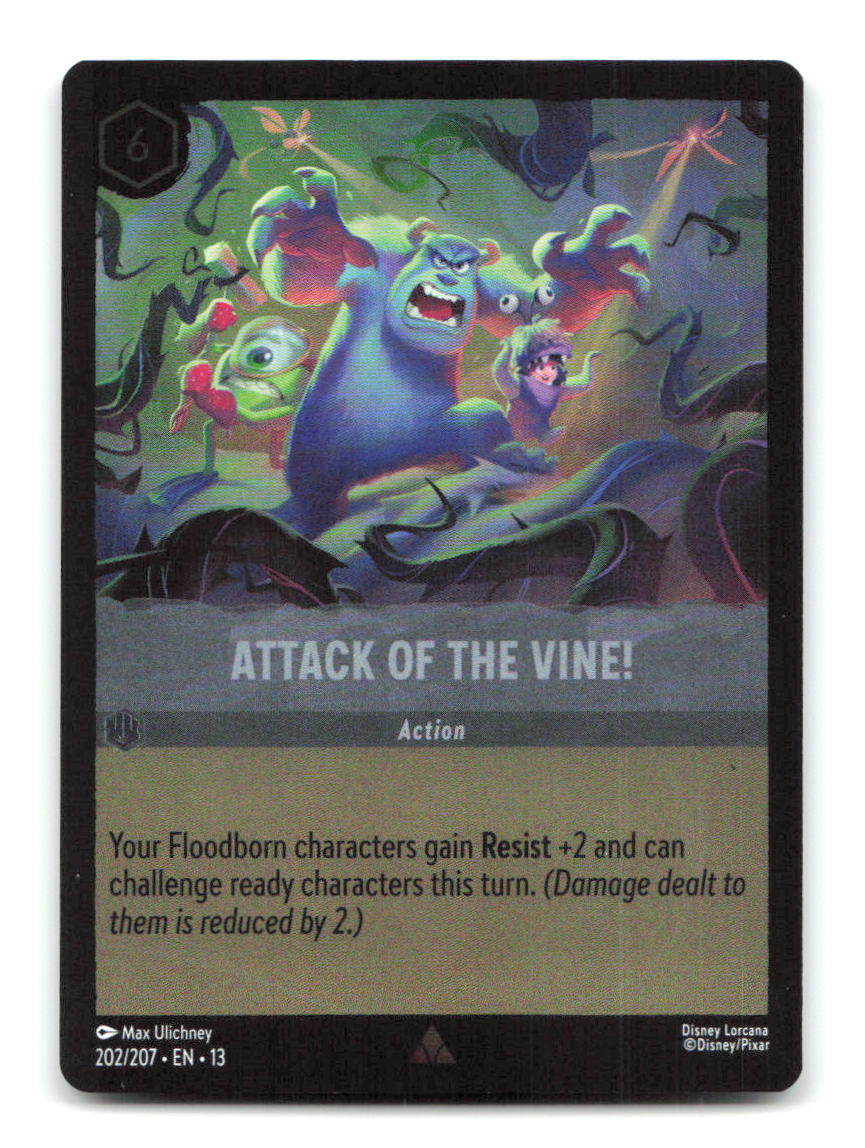 Attack of the Vine! 202/204 13 Lorcana Cold Foil NM