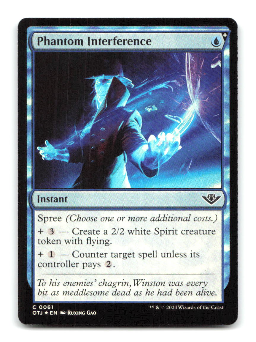 Phantom Interference 61 OTJ Magic: The Gathering Foil NM