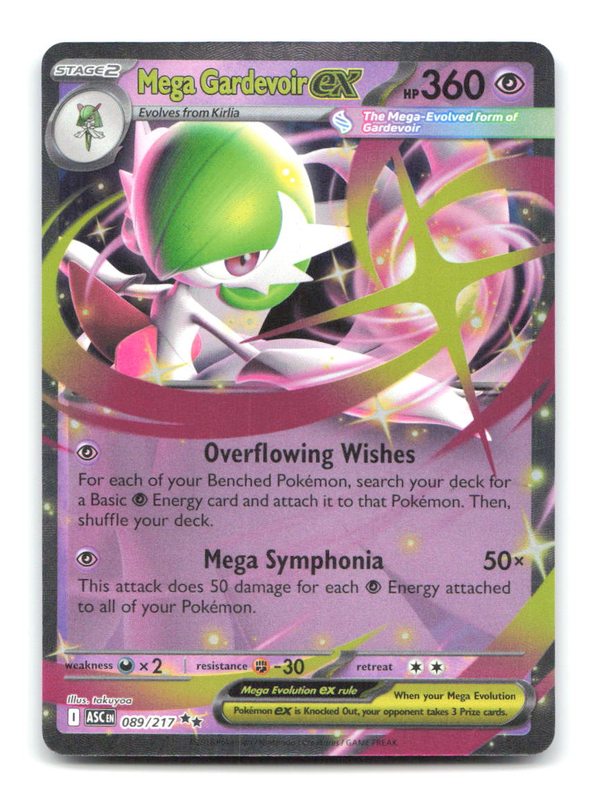 Mega Gardevoir ex 089/217 Double Rare Ascended Heroes Pokemon Holo Near Mint