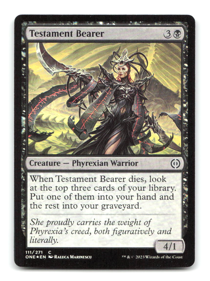 Testament Bearer 111 ONE Magic: The Gathering Foil NM