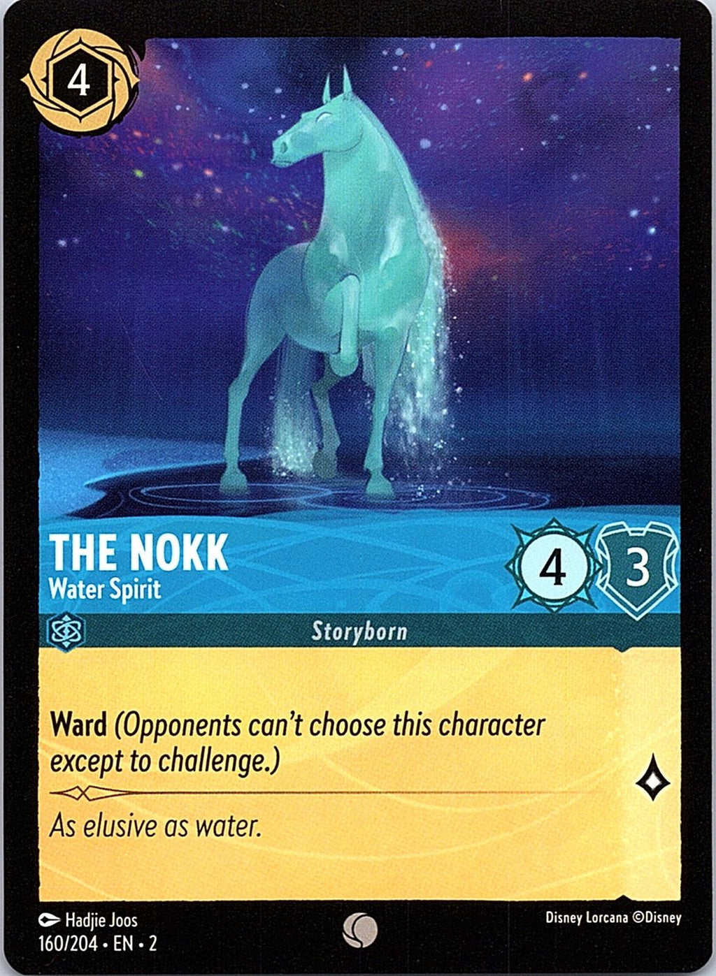 The Nokk - Water Spirit 160/204 Common Rise of the Floodborn Lorcana Near Mint