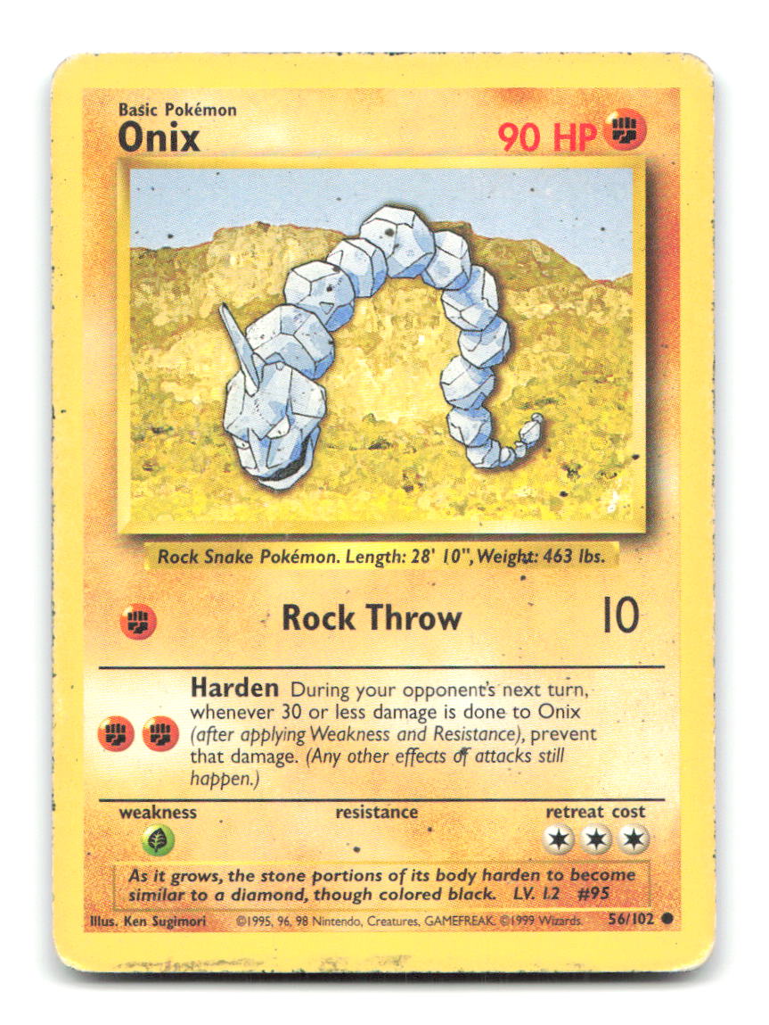 Onix 56/102 BS Pokemon HP