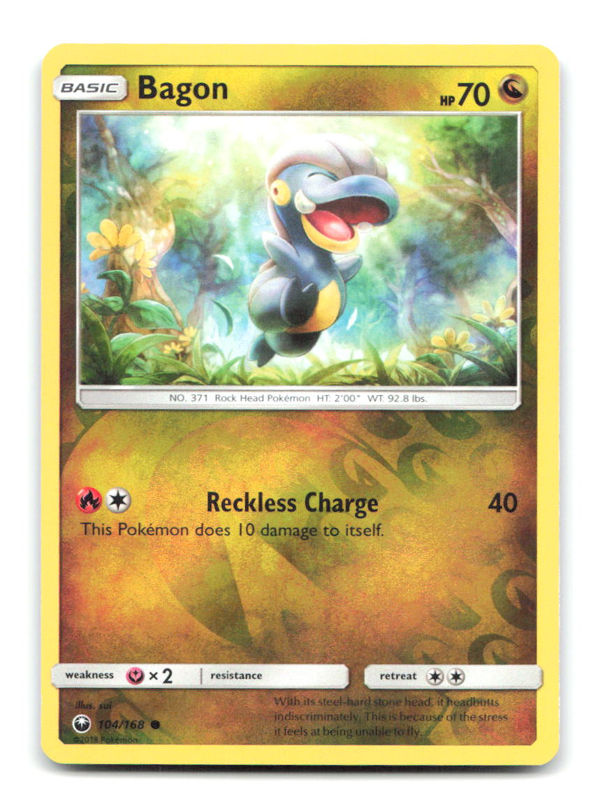 Bagon 104/168 Common Celestial Storm Pokemon Reverse Holo Lightly Played