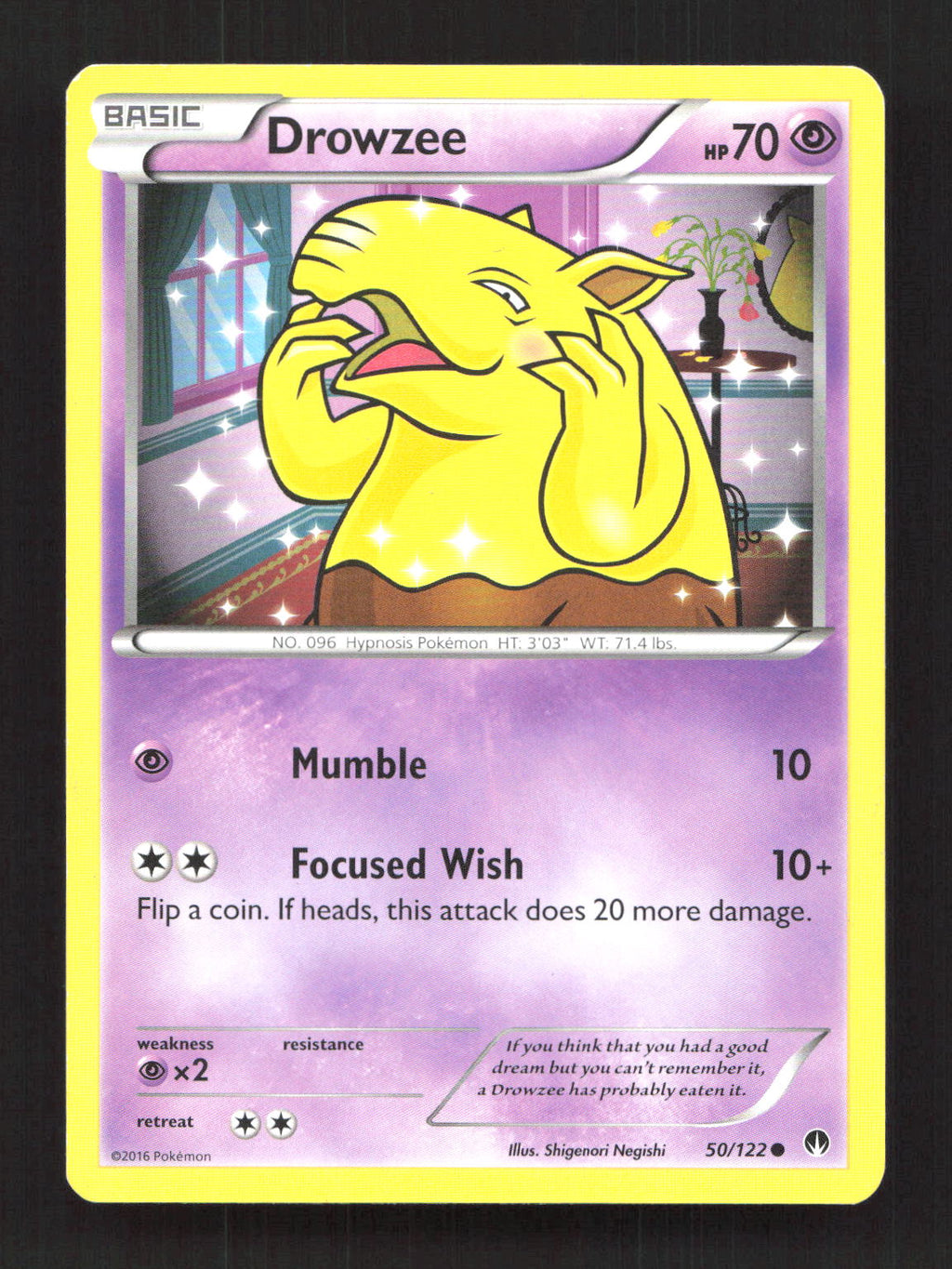 Drowzee 50/122 Common BREAKpoint Pokemon Moderately Played