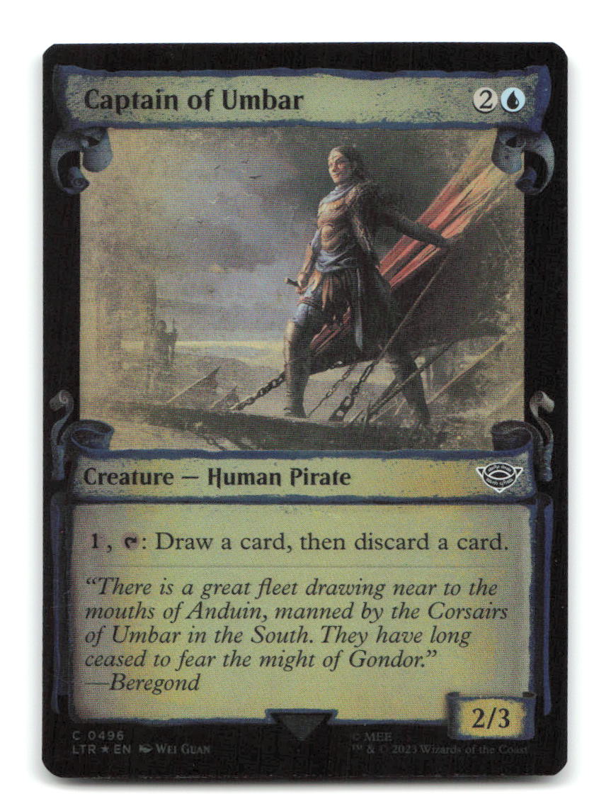 Captain of Umbar (Showcase Scrolls) 496 LTR Magic: The Gathering Foil NM