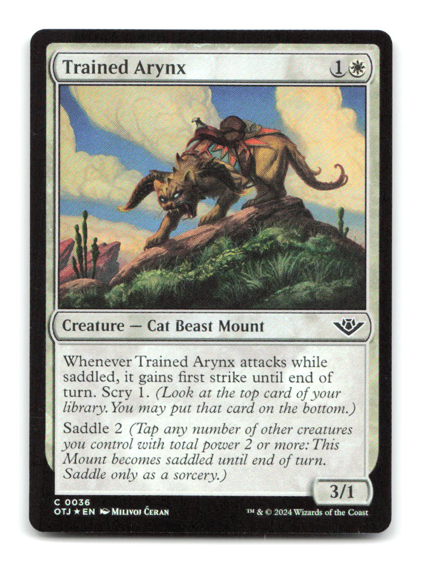 Trained Arynx 36 OTJ Magic: The Gathering Foil NM