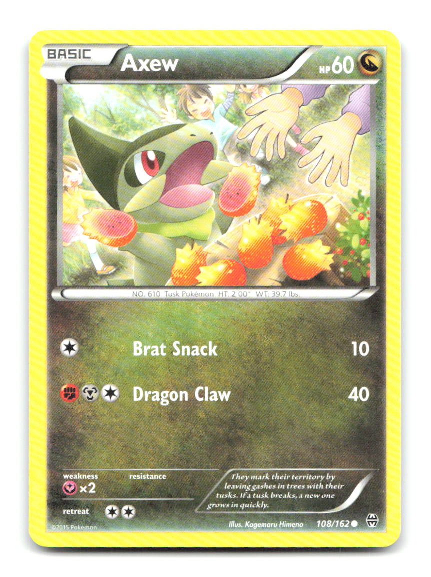 Axew 108/162 Common BREAKthrough Pokemon Lightly Played