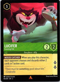 Lucifer - Cunning Cat 85/204 Rare Rise of the Floodborn Lorcana Near Mint