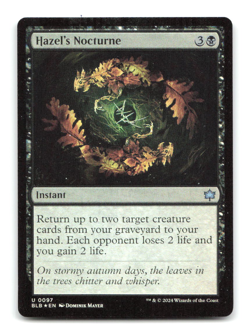 Hazel's Nocturne 97 BLB Magic: The Gathering Foil NM