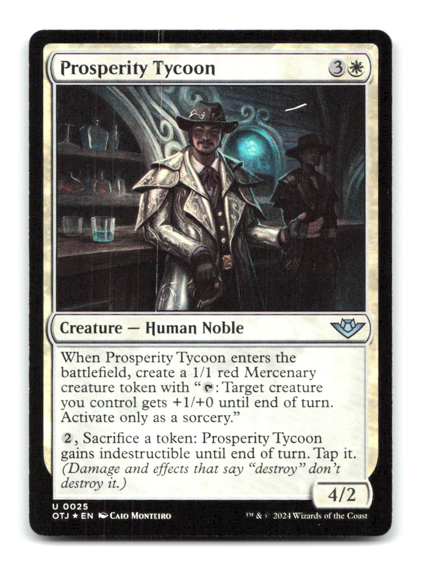 Prosperity Tycoon 25 OTJ Magic: The Gathering Foil NM