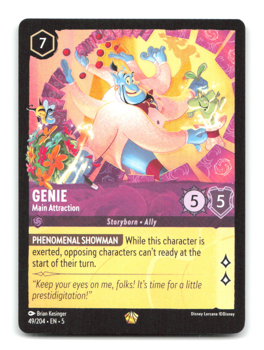 Genie - Main Attraction 49/204 5 Lorcana NM