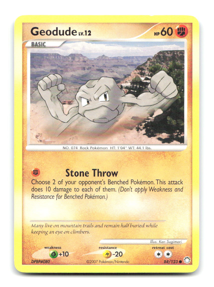 Geodude 84/123 MT Pokemon LP