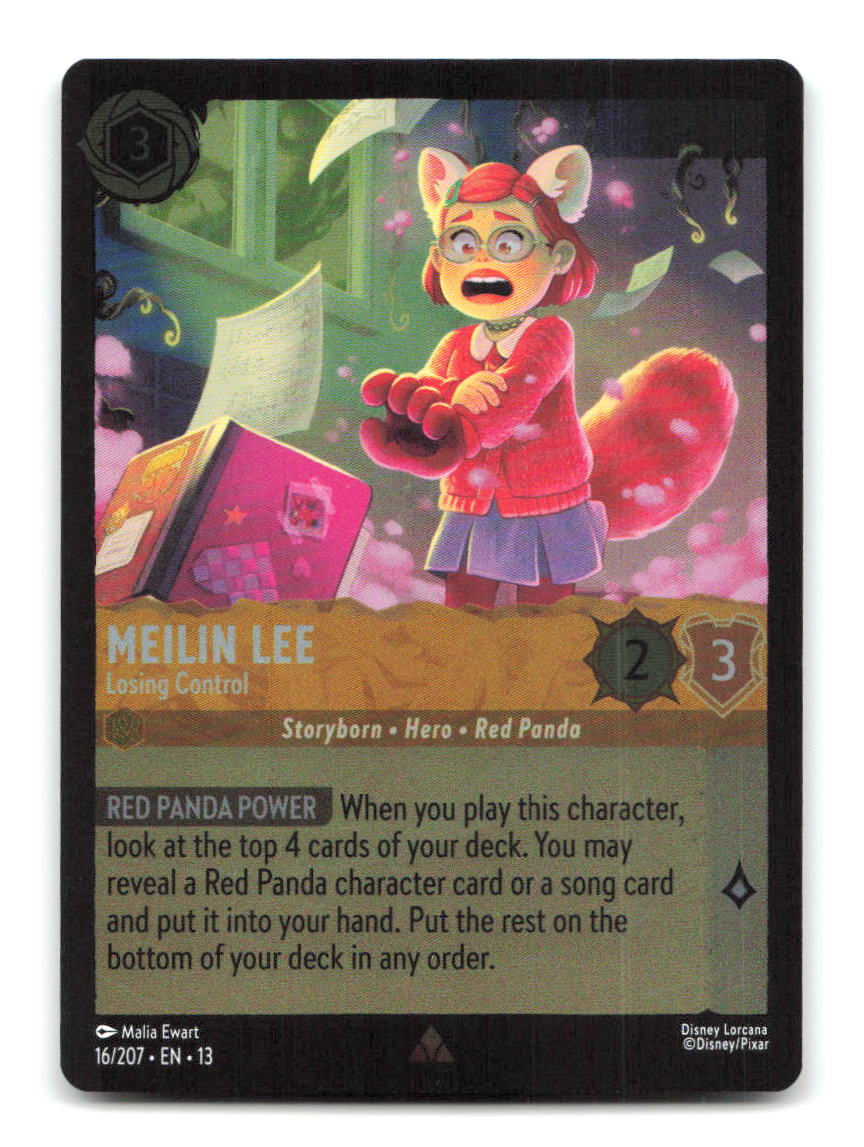 Meilin Lee - Losing Control 16/204 13 Lorcana Cold Foil NM