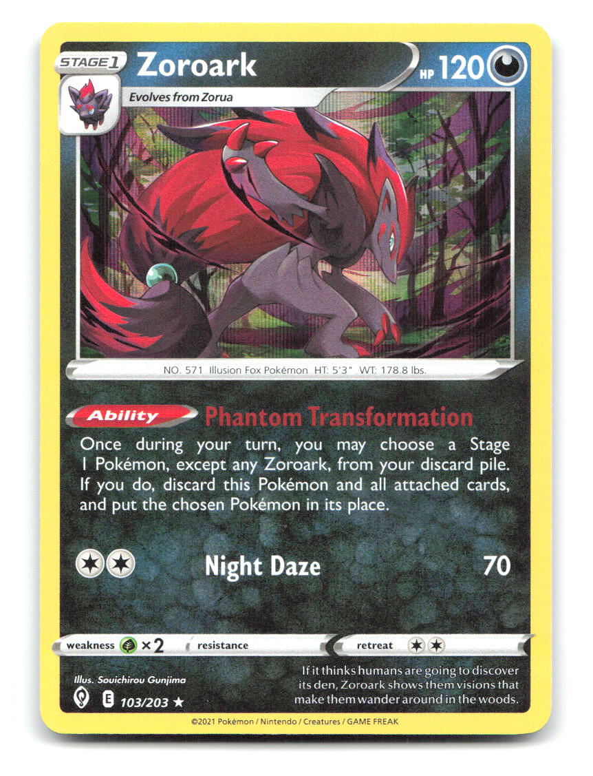 Zoroark 103/203 EVS Pokemon Holo LP
