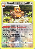 Bibarel 121/172 Rare Brilliant Stars Pokemon Reverse Holo Lightly Played