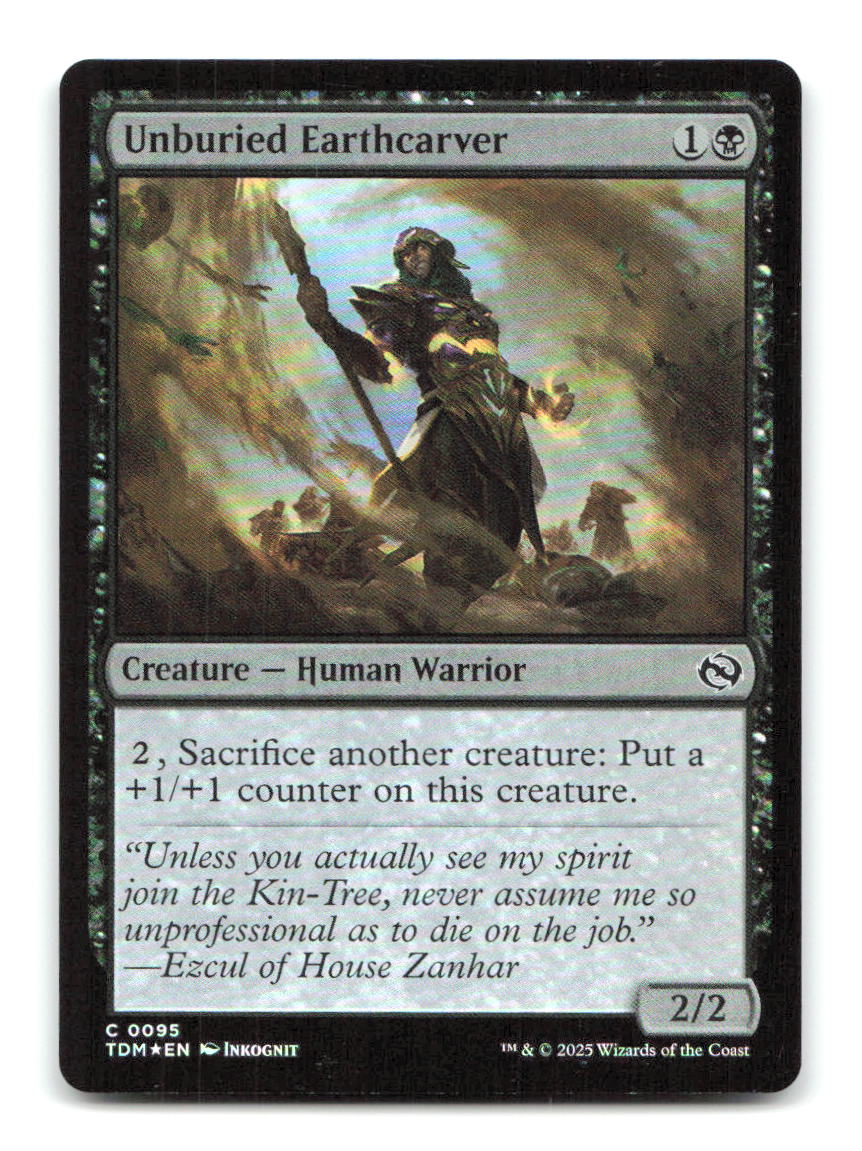 Unburied Earthcarver 95 TDM Magic: The Gathering Foil NM