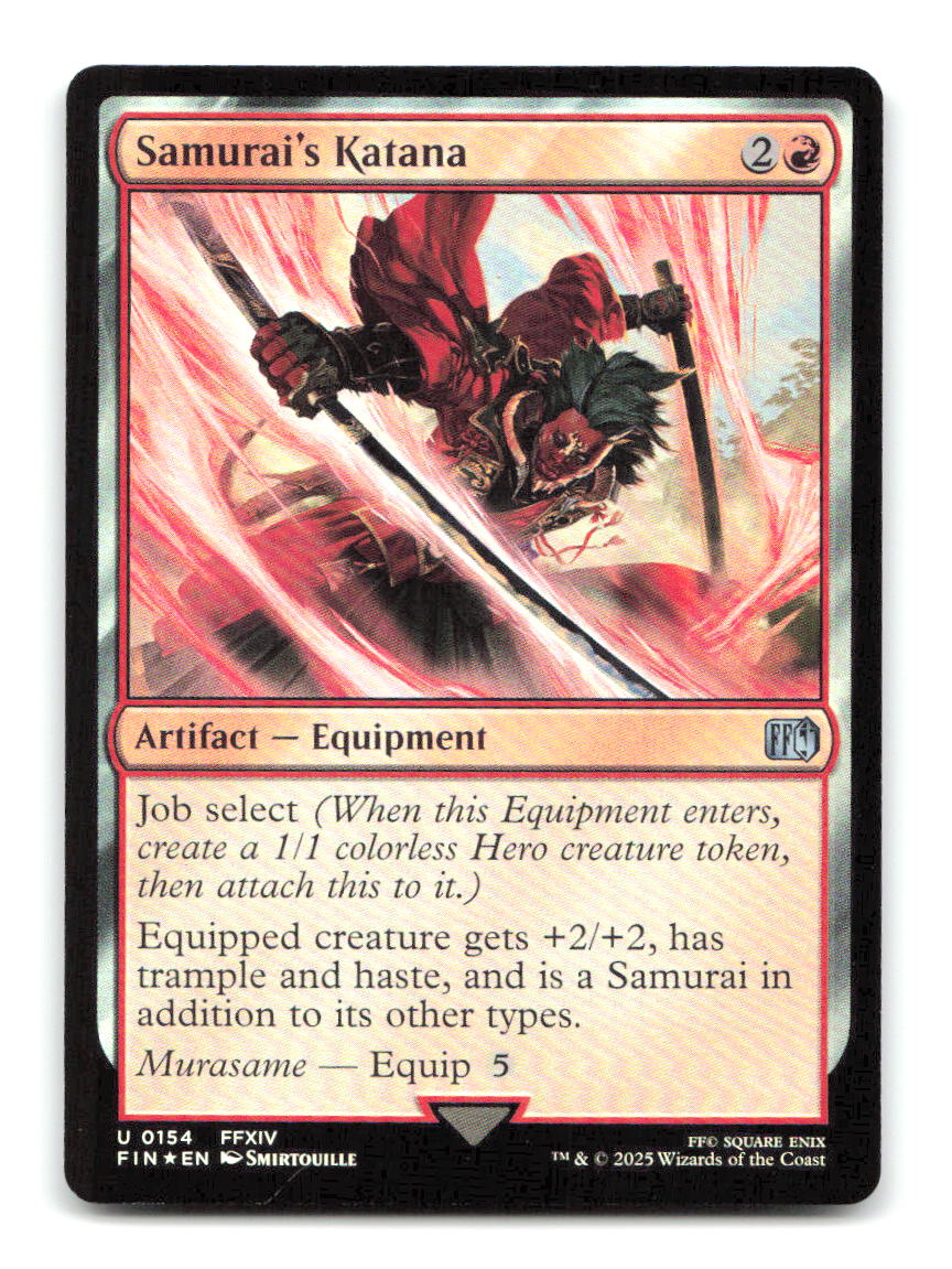 Samurai's Katana 154 FIN Magic: The Gathering Foil NM