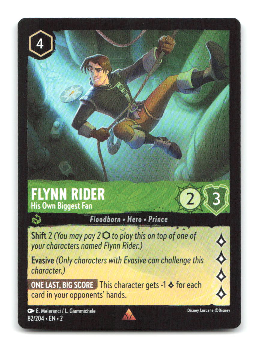 Flynn Rider - His Own Biggest Fan 82/204 2 Lorcana NM