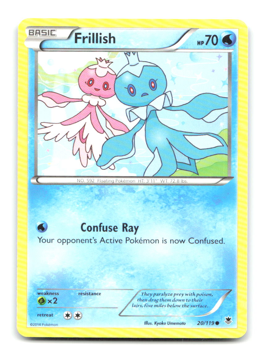 Frillish 20/119 C Phantom Forces Pokemon LP