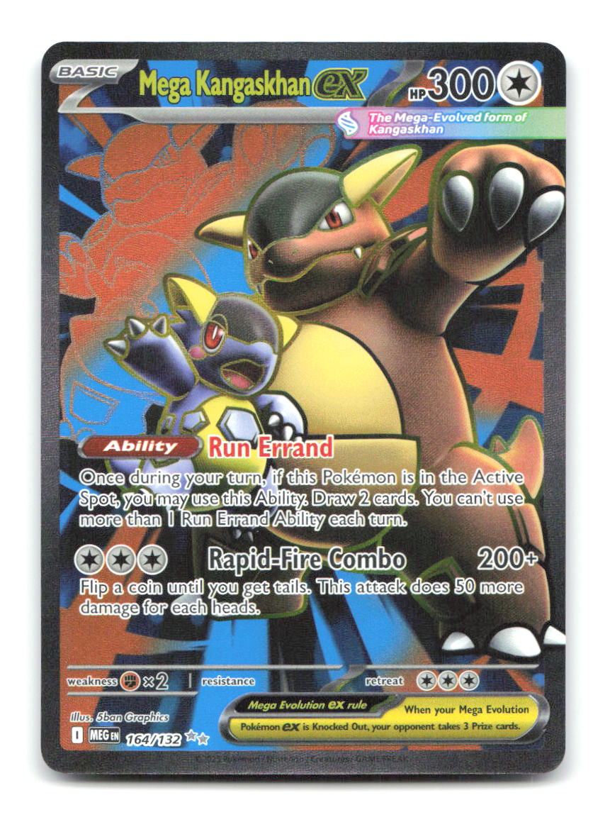 Mega Kangaskhan ex 164/132 MEG Pokemon Holo NM