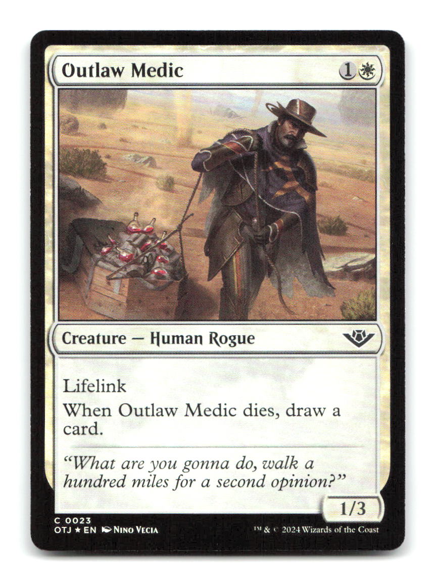 Outlaw Medic 23 OTJ Magic: The Gathering Foil NM