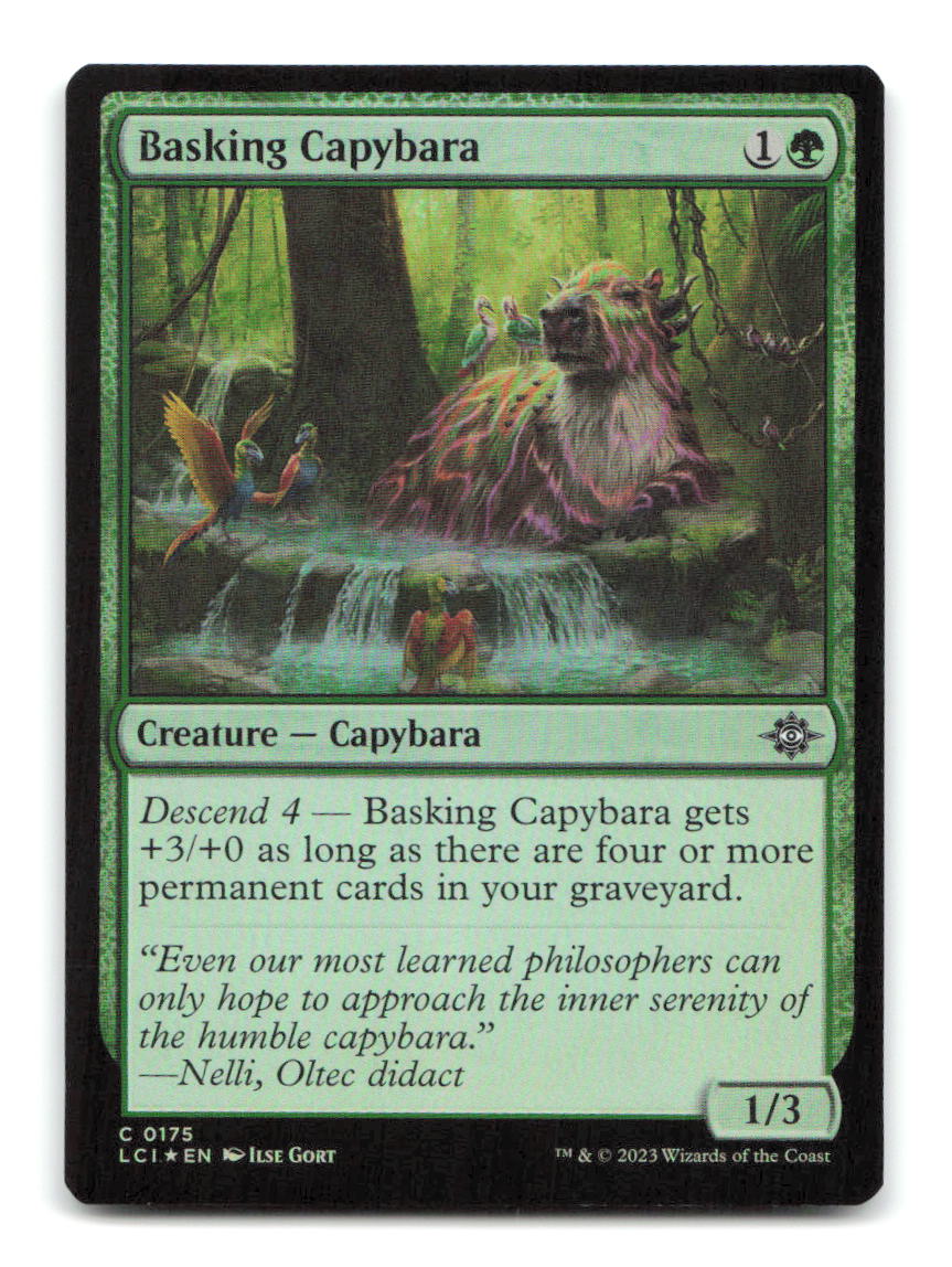 Basking Capybara 175 LCI Magic: The Gathering Foil NM