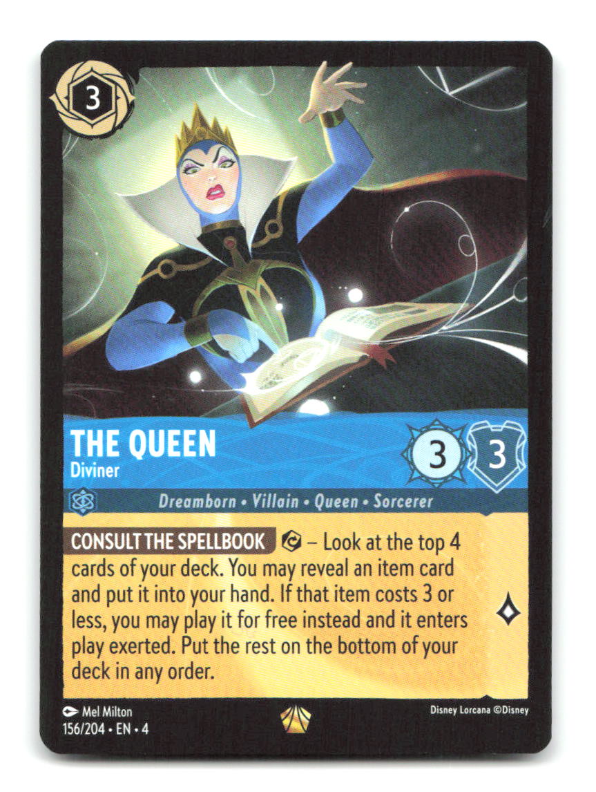 The Queen - Diviner 156/204 4 Lorcana NM