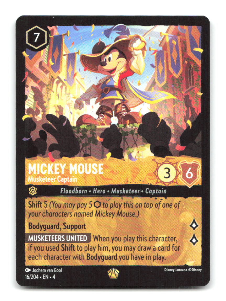 Mickey Mouse - Musketeer Captain 16/204 4 Lorcana NM